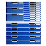thumbnail of Exacompta 324003D MODULO A3 modulaire ladenbox met 10 gesloten laden voor A3+ documenten, Office, grijs-blauw