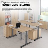 thumbnail of bümö elektrisch höhenverstellbarer Schreibtisch 120x80 cm in weiß, Gestell silber - Schreibtisch höhenverstellbar elektrisch mit Memory-Steuerung,
