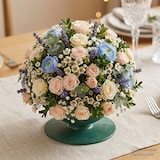 thumbnail of Nass Steckschaum Kugel 12x13cm mit Gitter auf Standfuß Frischblumen Schnittblumen Blumen Steckmasse Steckschwamm Blumensteckschaum Floristik Zubehör