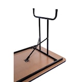 thumbnail of METRO PROFESSIONAL Inklapbare bankettafel, staal/spaanplaat, houtlook, 184 x 76 cm, bruin/zwart