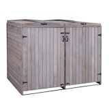 thumbnail of XL 2er-/4er-Mülltonnenverkleidung | HxBxT 126x158x98 cm | Anthrazit-Grau | Mülltonnenbox Mülltonnenabdeckung Holz FSC®