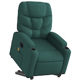 thumbnail of vidaXL Elektrischer Massagesessel mit Aufstehhilfe Dunkelgrün Stoff