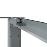 thumbnail of Rocada mesa de oficina serie metal 200x80 blanco / blanco