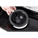 thumbnail of aro Grelhador a carvão com rodas, superfície de churrasco 48 x 28,5 cm, prateleira lateral e inferior, móvel, aço/madeira, verde