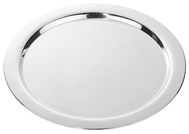 METRO PROFESSIONAL Bandeja de camarero, acero inoxidable, Ø 30 x 1 cm, redonda, plata