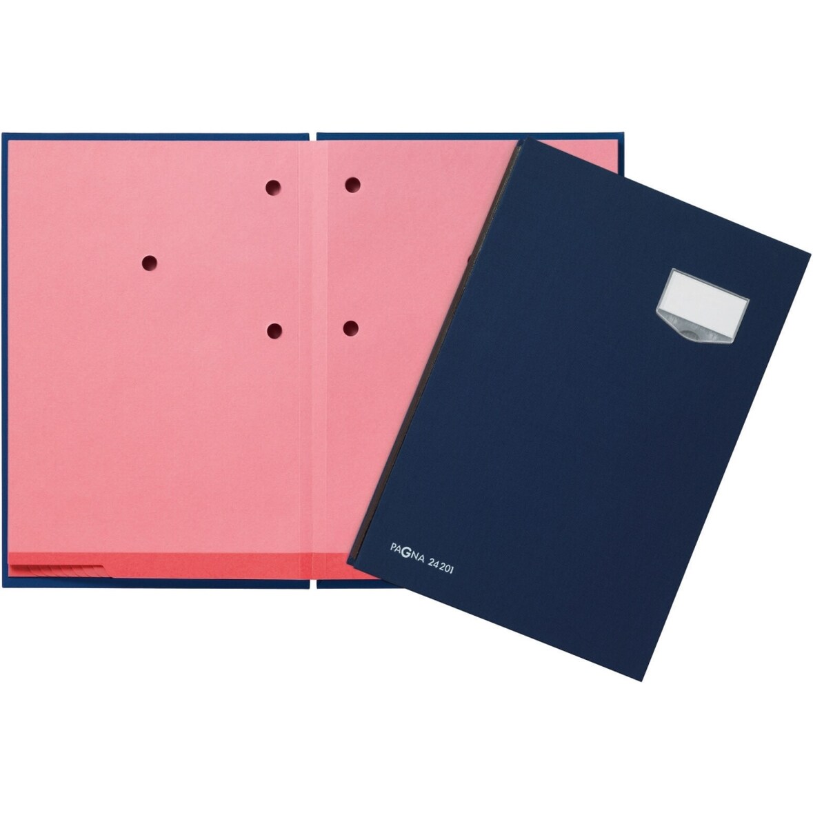 Unterschriftsmappe de Luxe A4 20 Fächer blau