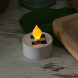 thumbnail of LED Solar Teelicht für Außen Garten Outdoor Solar Kerze H: 5,5cm weiß