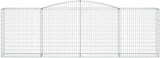 thumbnail of vidaXL Gabionen mit Hochbogen 15 Stk 400x50x120/140cm Verzinktes Eisen