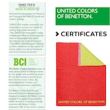 thumbnail of Benetton - Decke 140 x 190 cm, 320 g/m², 60 % Baumwolle, 40 % Acryl, Rot und Grün