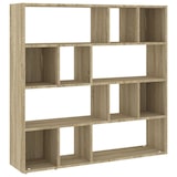 thumbnail of Décoshop26 - Bücherregal mit Stauraum 105 x 24 x 102 cm Holzwerkstoff Eichenfarbe DEC030704