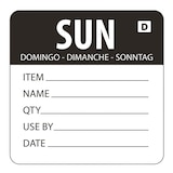 thumbnail of Vogue auflösbare Etiketten Sonntag schwarz