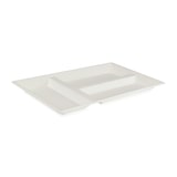 thumbnail of ECOLOMIQUE - 25 Pcs - Plateau rectangulaire blanc 3 compartiments en pulpe  40 x 28 cm - ECO210ECOD4029
