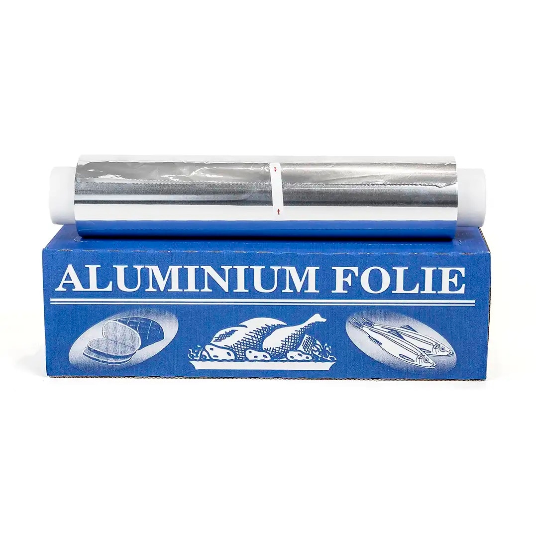 6 Rollen Aluminiumfolie 45cm x 150m, 14my, mit Box