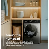 thumbnail of EVVO Secadora 10 kg bomba de calor Nature SR10, Clase energética E, AirWash, Sensor de humedad, Antiarrugas, Inicio diferido, inox