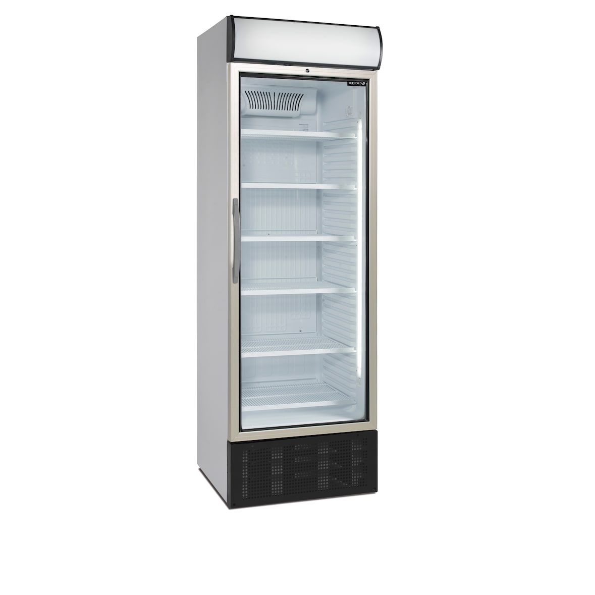 TEFCOLD Enfriador de botellas, acero y vidrio, 680 x 655 x 2096 mm, refrigeración profesional, Blanco