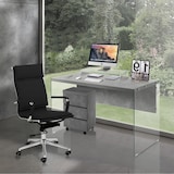 thumbnail of Oreste Luchetta poltrona da ufficio PALY BLACK in pelle sintetica H.110 x L.57 x P.66 cm Nera