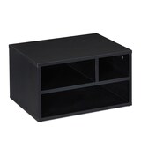 thumbnail of Relaxdays Druckerständer Schreibtisch, 3 Fächer, Regal für Drucker, Druckerhalter, H x B x T: 22,5 x 40 x 30 cm, schwarz