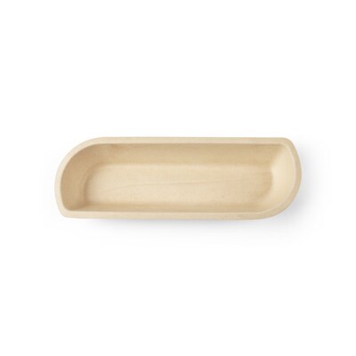 600 Snacktrays Zuckerrohr 3,3 cm x 7,1 cm x 21 cm natur