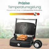 thumbnail of Emerio Kontaktgrill – Sandwichmaker – Grillfläche 23 × 14,5 cm – Panini-Grill – Kontaktgrill CG-130861 – Edelstahl / Schwarz