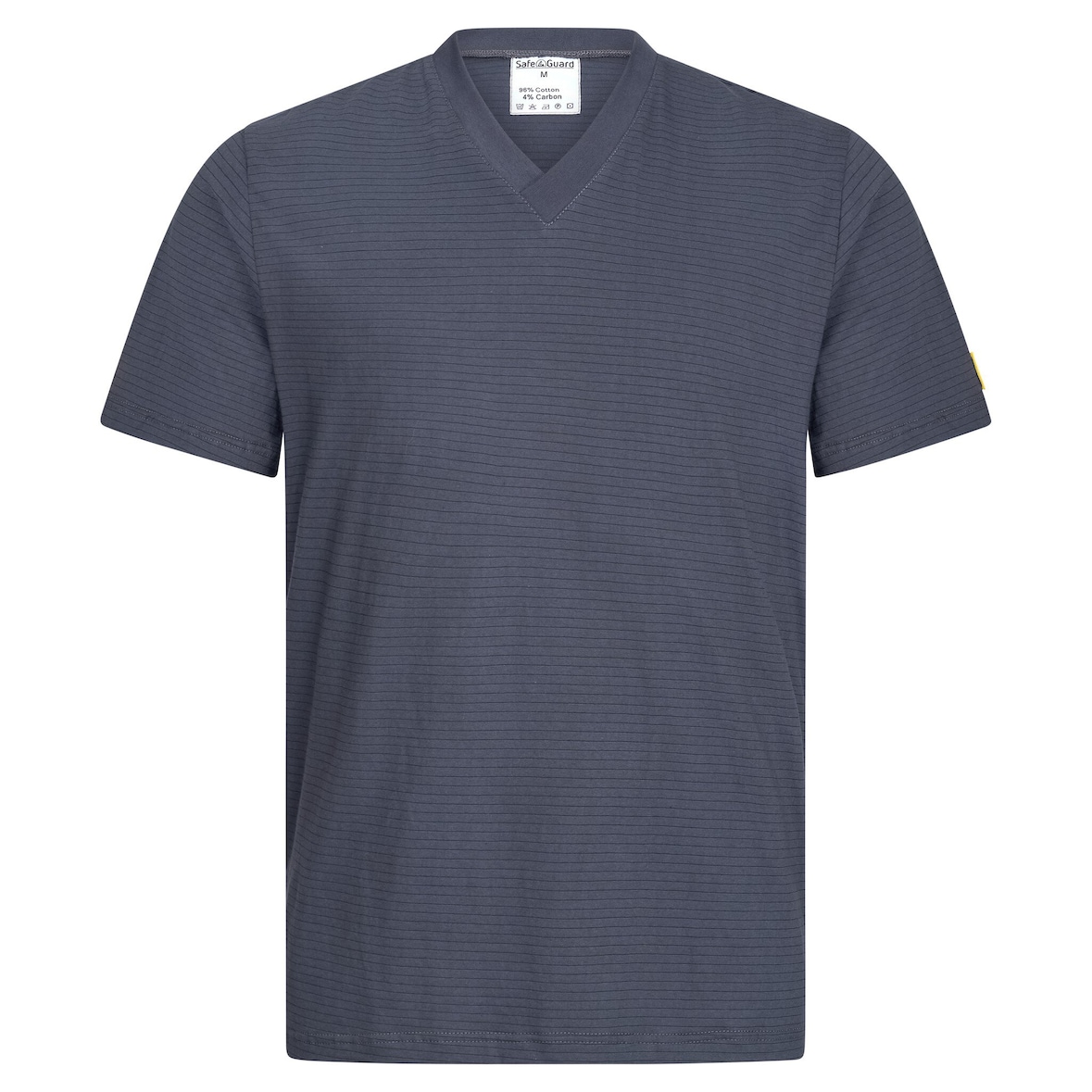 ESD-T-Shirt, V-Ausschnitt, 150g/m², dunkelgrau, XL