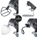 thumbnail of H.Koenig KM120 Professionele mixer, 800 W, 5L capaciteit, 8 snelheden