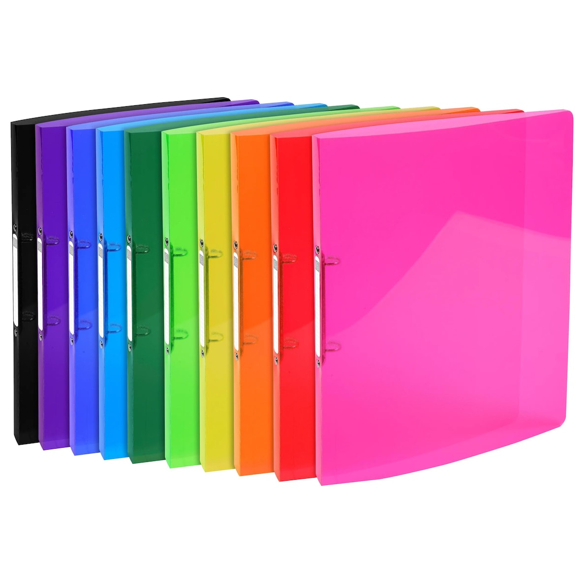 Exacompta Iderama ringmap, voor ft A4, Uit PP met softcover, 2 ringen van 15 mm, geassorteerde kleuren, Pak van 20