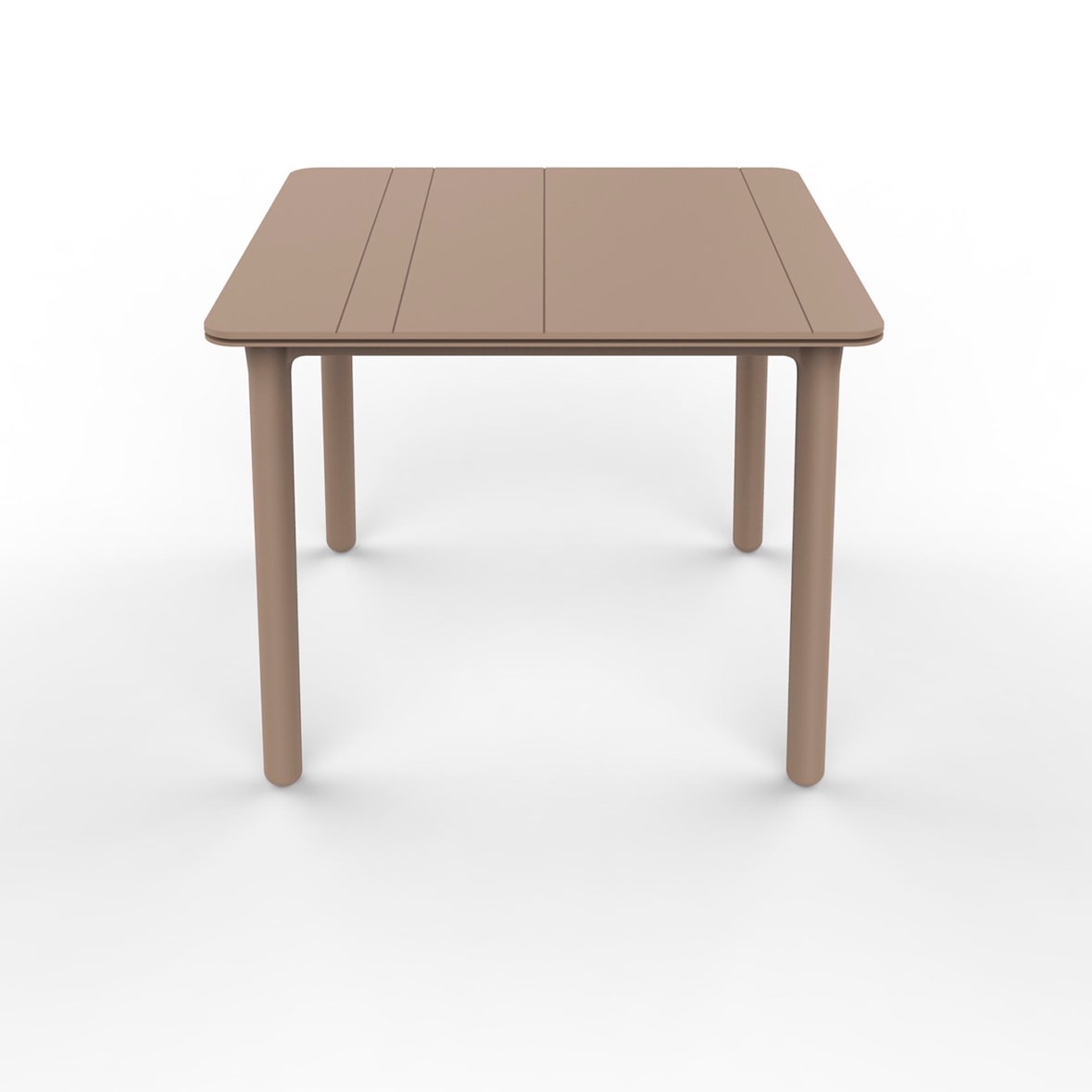 garbar NOA Mesa Quadrada Interior, Exterior 90x90 Pé Areia - Tampo Areia