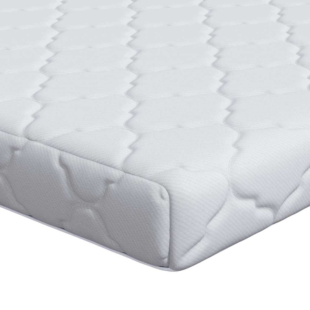vidaXL Matras met Kokoslaag Wit 200 x 160 cm PU Schuim