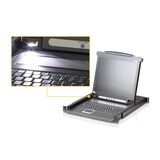 thumbnail of ATEN CL1000N KVM-Konsole, 19" LCD, VGA, PS/2, FR-Layout