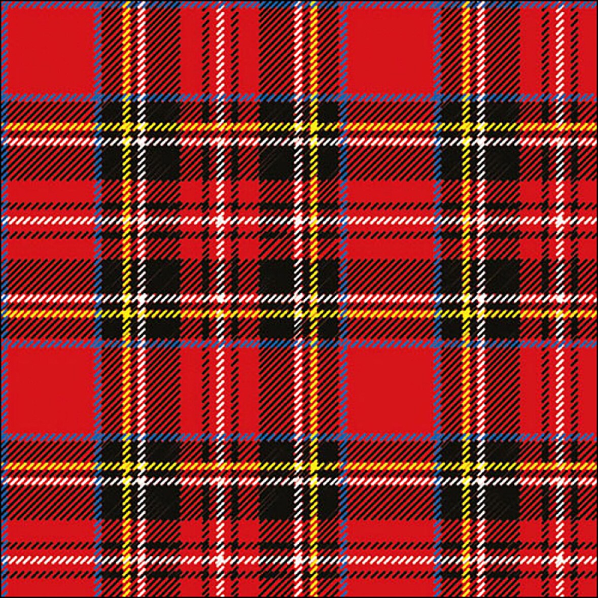 20 Servietten Papier 33x33cm 3-lagig - hochwertige Einweg Papierservietten Schottenkaro Muster Rot Partyservietten kariert Karomuster Herbst Winter