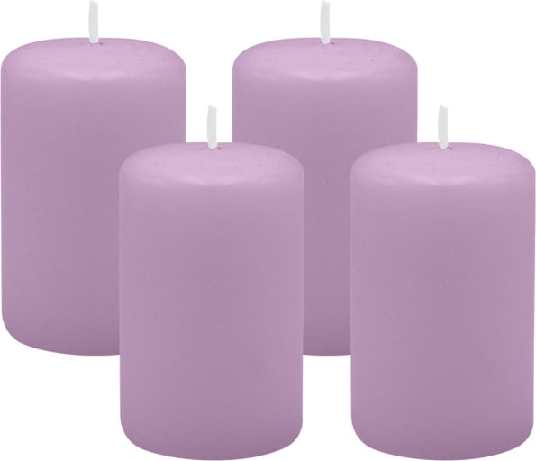 4er Set Adventskranzkerzen Mittelflieder Ø 50 x 80 mm
