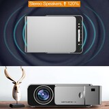 thumbnail of Videoprojecteur LED 1080P Lumineux Mini Home Cinema Portable EU Rouge YONIS