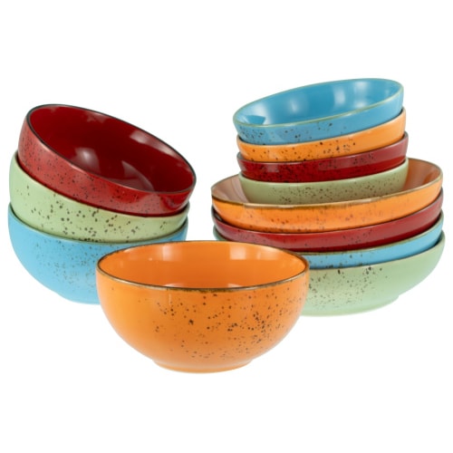 CreaTable Nature Collection Mediterran Mehrzweckschale 12-tlg Steinzeug