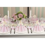 thumbnail of Sovie HOME Tischläufer Fenja Creme-Rosa aus Linclass® Airlaid 40 cm x 4,80 m, 1 Stück - Punkte Streifen Herzen