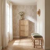 thumbnail of KLAST Zapatero estrecho en madera color natural y ratán natural Tahiti