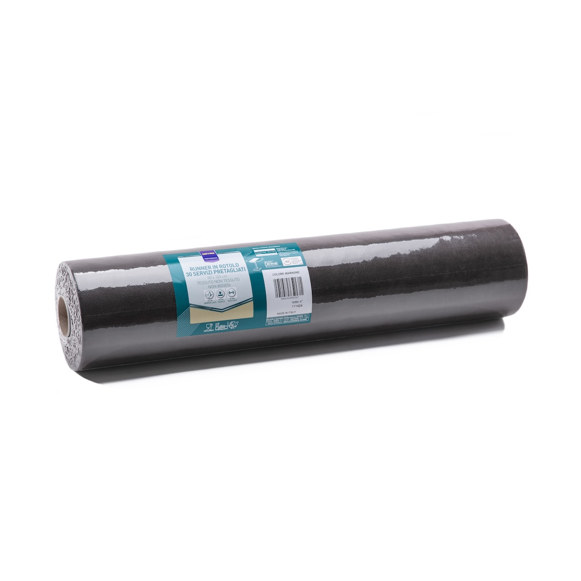 METRO Professional, runner monouso in tessuto non tessuto, Serie "Non Woven" resistente alla trazione, 30 strappi colore marrone