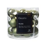 thumbnail of 24 Weihnachtskugeln Glas 2,5cm matt & glänzend Mini Christbaumkugeln Weihnachtsbaumkugeln Klein Christbaumschmuck Weihnachtsbaumschmuck Rosmarin