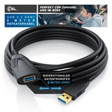 thumbnail of CSL USB 3.0 Typ A Verlängerungskabel, Aktives Repeater Kabel mit Signalverstärkung - 5m