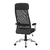 thumbnail of Dmora Sedia da ufficio Canberra, Poltrona presidenziale con braccioli, Sedia ergonomica da ufficio, 65x65h126/136 cm, Nero
