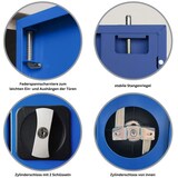 thumbnail of PROREGAL Stahlschrank BEE mit 6 lackierten Fachböden | HxBxT 195x120x42cm | Grau-Blau | Werkstattschrank Werkzeugschrank Aktenschrank Universalschrank