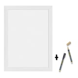 thumbnail of Securit® "Woody“ Wandtafel – Weiß lackiertes Holz – 2 Kreidemarker und Befestigung inklusive – 30x40cm