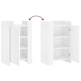 thumbnail of Helloshop26 - Buffet Sideboard Kommode Schrank Aufbewahrungseinheit Organizer für Küche Wohnzimmer Lounge 45 x 35 x 75 cm weißes 02_0030312