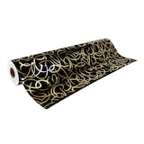 thumbnail of Clairefontaine Geschenkpapierrolle Premium 80g 50x0,70m, arabesk gold auf schwarzem Hintergrund - Schwarz 211954C