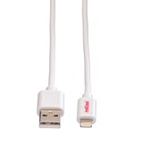 thumbnail of ROLINE USB 2.0 Sync- & Ladekabel mit 8pin-Connector, weiß, 1,8 m