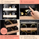 thumbnail of KlarsteinVinovilla 20 Built-In Weinkühlschrank 50l / 20 Flaschen Glastür EdelstahlSchwarz