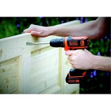 thumbnail of Black and Decker Taladro Atornillador BDCDD12KB-QW 10,8V 26Nm, portabrocas 10mm, 0 - 550 rpm. Incluye 2 baterías 1,5Ah de Litio, cargador y maletín