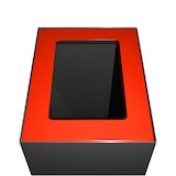 thumbnail of PROREGAL Deckel für modulare Abfalltrennanlage mit 60 Liter | HxBxT 2x25,5x33cm | Rot