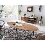 thumbnail of SIT Möbel Couchtisch oval | Tischplatte Akazie | Beine Metall | B 150 x T 60 x H 45 cm | natur | 01053-27 | Serie THIS & THAT