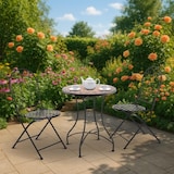 thumbnail of Mosaiktisch 60 cm Ø, mediterraner Garten- & Terrassentisch, 71 cm hoch, Braun-Orange-Beige, Raburg Mayla