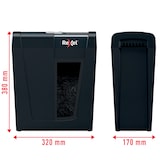 thumbnail of REXEL Destructeur de documents Secure X8 P-4, coupe croisée, 4x40mm, 8 feuilles, 14 litres, 2020123EU